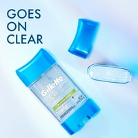 Gillette izzadásgátló dezodor férfiaknak, tiszta gél, por Rush, Twin Pack, 3.8 oz