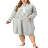 Egyedi olcsó nők plusz méretű kapucnis loutgewear téli pizsamák hálóingek