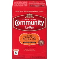 Community® kávé fűszeres tök pekándió pite kávé egyszemélyes csészék ct bo kompatibilis a Keurig 2.-val