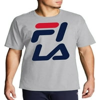 Fila Men's Big & Tall Big Logo rövid ujjú póló, Méretek XLT-6XL