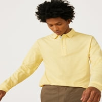 Ingyenes összeszerelés férfi hosszú ujjú texturált mez póló ing