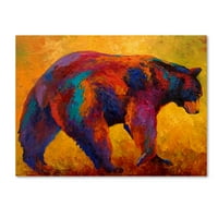 Védjegy Képzőművészet „Daily Rounds Black Bear” vászon művészete: Marion Rose