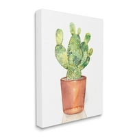Stupell Industries Prickly körte cserepes kaktusz akvarell csendéletfestés, 48, Jennifer Paxton Parker tervezése