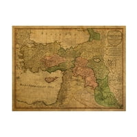 Red Atlas Designs 'Törökország 1794' vászonművészet