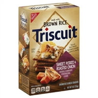 Nabisco Triscuit barna rizs és búza édesburgonya és sült hagyma kekszek, oz