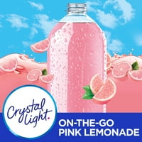 Crystal Light On-The-Go Rózsaszín Limonádé, - 0. oz csomagok