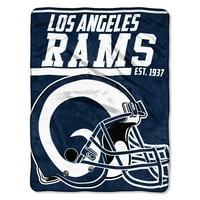 Los Angeles Rams “40 yardos kötőjel” 46 ”60” Micro Raschel dobás