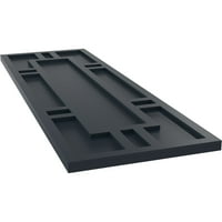 Ekena Millwork 18 W 31 H True Fit PVC Hastings rögzített redőnyök, csillagtalan éjszakai kék