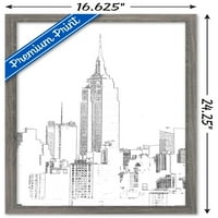 Line Art-New York-I Látkép Fali Poszter, 14.725 22.375