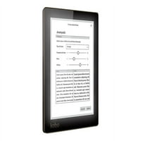 Kobo Aura - Ebook Reader - GB - 6 Monokróm e tinta - MicroSD slot - Wi -Fi - texturált fekete