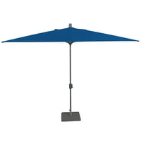 Amauri Outdoor Living - Laguna Cove 10 '6,5' Rect Auto Tiltmarket esernyő, fekete zafír keret, Sunbrella Terracotta Shade