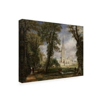 Védjegy Szépművészeti „Salisbury székesegyház” vászonművészet, John Constable