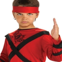 Rubin Jelmez Co gyermek piros Ninja szamuráj harcos Jelmez fiúk kis 4-6