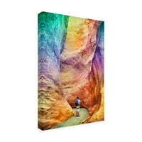 Ben Heine 'Rainbow Canyon' vászon művészet