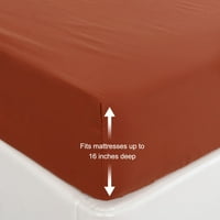 Egyedi alkucsiszolt mikroszálas felszerelésű lap ágytakaró narancskirálynő