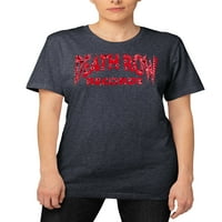 Death Row női juniorok piros bandana logó rövid ujjú grafikus póló