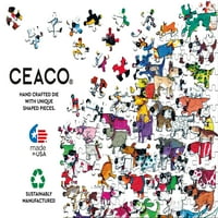 Ceaco-Száz És Egy - Száz Kutya És Egy Macska-Túlméretezett Egymásba Kirakós Játék