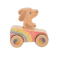 Schylling Dash Hound Rainbow Roller Wood Car jármű játékkészlet