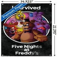 Öt Éjszaka Freddy-nél-túlélte a fali posztert Nyomócsapokkal, 14.725 22.375