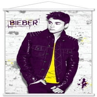 Justin Bieber - fal fali poszter fa mágneses kerettel, 22.375 34