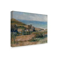 A Pierre Auguste Renoir védjegy képzőművészete „A tengerparti nézet” vászon művészete
