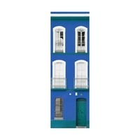 Védjegy Képzőművészet „Spanyolországban készült a hagyományos spanyol épület kék homlokzata” vászon művészete, Philippe Hugonnard