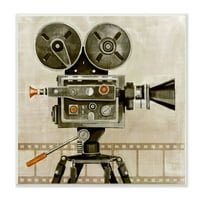 Stupell Industries Vintage Movie Reel Modern Design Wall Plakque Art by Grace Popp