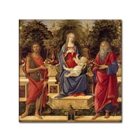 Védjegy Szépművészet „Madonna szentekkel” vászonművészet botticelli