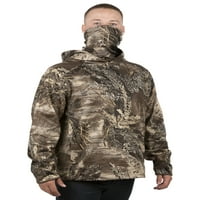 Realtree Max- XT férfiak teljesítményű pulóver kapucnis nyakkendővel