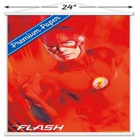 Comics TV-a Flash-Key Art fali poszter fa mágneses kerettel, 22.375 34