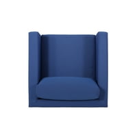 Noble House Jaziya modern szabadtéri üléses kárpitozott klub szék, 4 -es szett, sötétkék