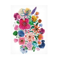 Larisa hernandez 'ingyenes virág i' vászon művészet