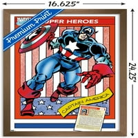 Marvel Kereskedelmi Kártyák - Amerika Kapitány Fal Poszter, 14.725 22.375 Keretes
