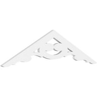 Ekena Millwork 48 W 12 H 1 P hangmagasság Robin építészeti minőségű PVC Gable Pediment