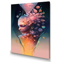 Designart Portré az Alien I Canvas Wall Art