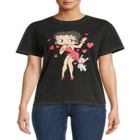 Betty Boop női juniorok szüreti mosás grafikus póló