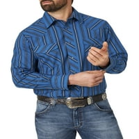 Wrangler férfi hosszú ujjú zseb nyugati ing