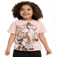 Toy Story kisgyermek lány grafikus rövid ujjú póló, méretek 12m-5T