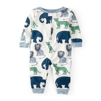 Kis bolygó Carter Baby & Toddler Boys organikus, szoros fit nélküli pizsamája, 12- hónap
