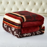 King Sherpa gyapjú ágy takaró, téli meleg nehéz takaró, 79 x91