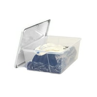 Homz Snaplock® Quart Clear Storage, fehér fedél