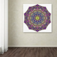 Védjegy Szépművészet Pretty Mandala vászon művészet, Kathy G. Ahrens