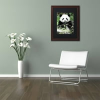 Védjegy Szépművészet Óriás Panda Canvas Art készítette: Philippe Hugonnard, fekete matt, fa keret