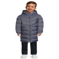 Wonder Nation kisgyermek hosszú hosszúságú Puffer kabát, méretek 12M-5T