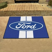 Ford ovális csíkokkal indító szőnyeg 19 x30 - szürke