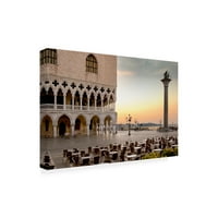 Alan Blaustein 'Piazza San Marco Sunrise 4' Canvas Art