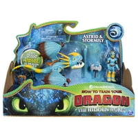 DreamWorks Dragons, Stormfly és Astrid, Sárkány páncélozott Viking figurával, gyerekeknek