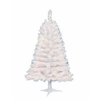 Ünnepi idő előtti 4 'Indiana lucfenyő fehér mesterséges karácsonyfa, tiszta lámpák