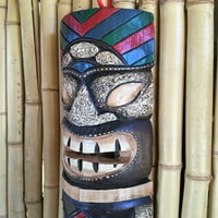 Backyard X-Scapes in. Tiki maszk színes hawaii fa művészet fal dekoráció