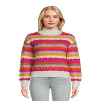 Jane Street Női Mock Neck Pullover pulóver hosszú ujjú, középsúlyú, méretek xs-xxxl